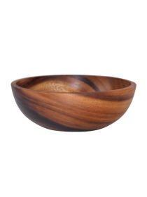 Acacia wooden bowl wooden tableware (Option: Brown-8X6cm)